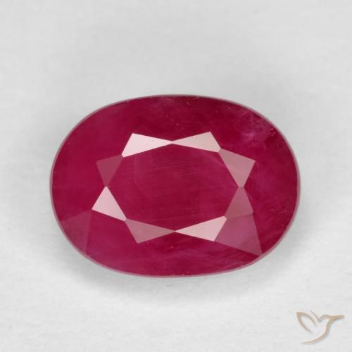 1.11ct Natürlicher Mittelrot Rubin, Oval, VS-SI