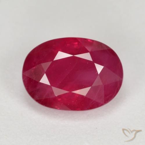 1.32ct Natürlicher Marmelade Rot Rubin, Oval, VS-SI