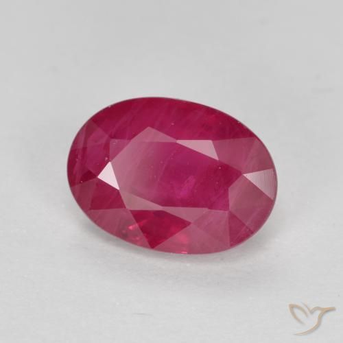 9,17 ctw natürlicher Mittelrot Rubin, Oval, SI