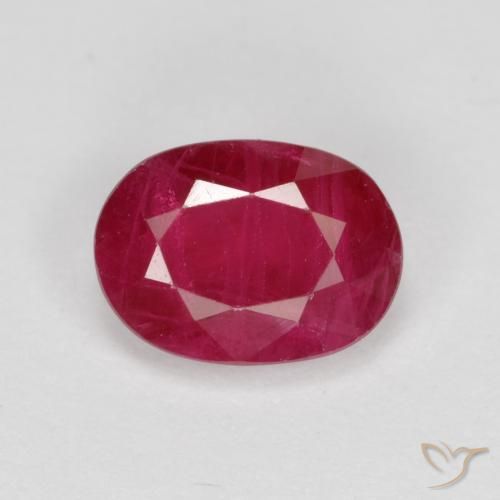 1.11ct Natürlicher Marmelade Rot Rubin, Oval, SI