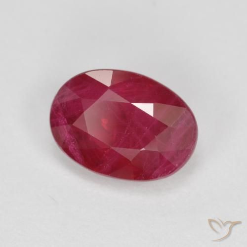 9,17 ctw natürlicher Tiefrot Rubin, Oval, SI