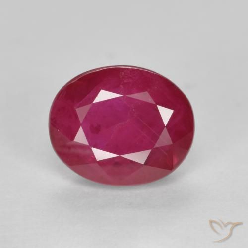 9,17 ctw natürlicher Rosaig-rot Rubin, Oval, SI