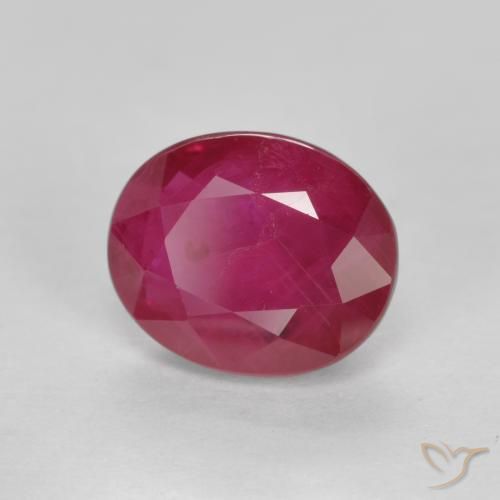 9,17 ctw natürlicher Rosaig-rot Rubin, Oval, SI