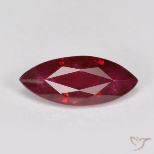 1.15ct Natürlicher tiefrot Rubin, Marquise, SI