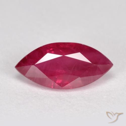 1.05ct Natürlicher Mittel-Dunkelrot Rubin, Marquise, SI
