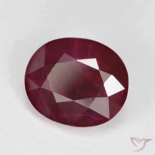 9,17 ctw natürlicher Weinrot Rubin, Oval, SI