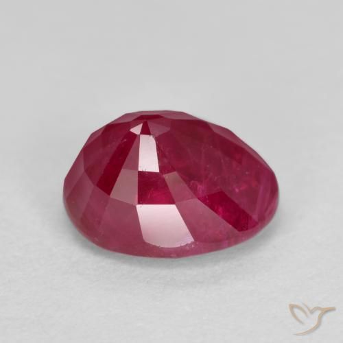 9,17 ctw natürlicher Tiefes rötliches Rosa Rubin, Oval, SI