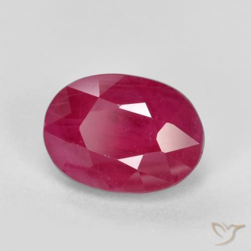 9,17 ctw natürlicher Mittelrot Rubin, Oval, SI
