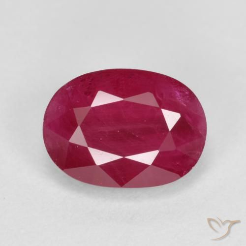 1.26ct Natürlicher Marmelade Rot Rubin, Oval, SI