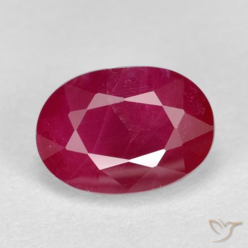 1.25ct Natürlicher Marmelade Rot Rubin, Oval, SI