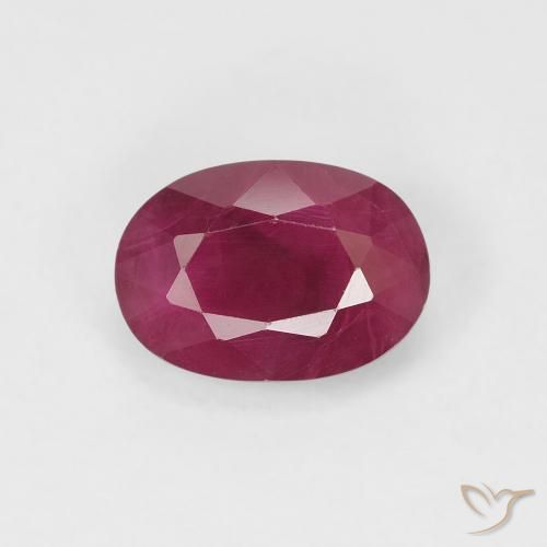 1.06ct Natürlicher Tiefrot Rubin, Oval, VS-SI