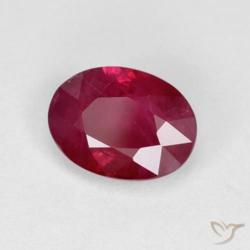 9,17 ctw natürlicher Medium Dark-Red Rubin, Oval, VS-SI