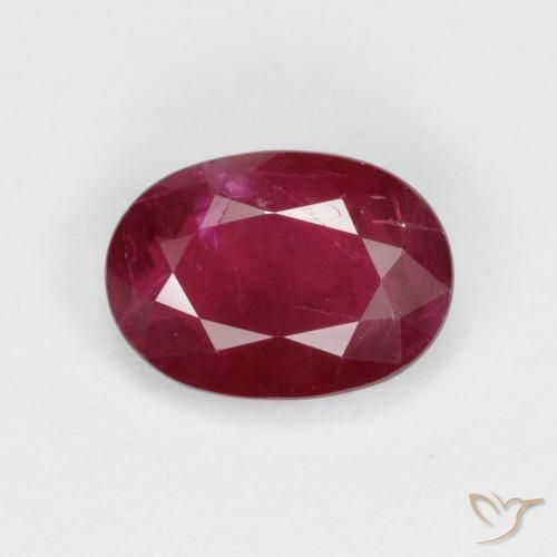 1.06ct Natürlicher Weinrot Rubin, Oval, VS-SI