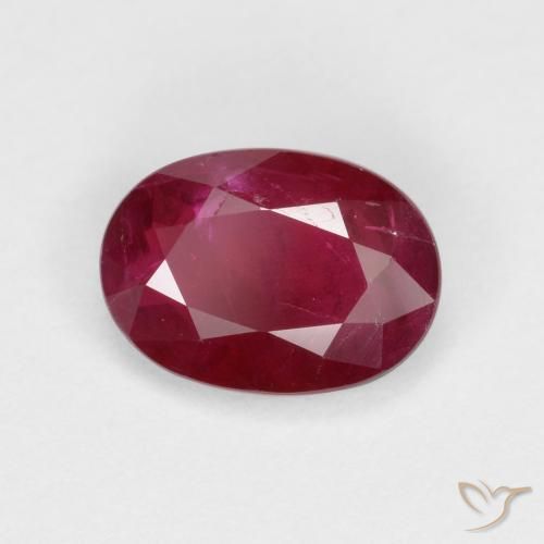 9,17 ctw natürlicher Weinrot Rubin, Oval, VS-SI