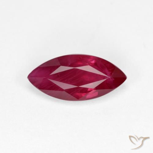 1.10ct Natürlicher dunkelrot Rubin, Marquise, VS-SI