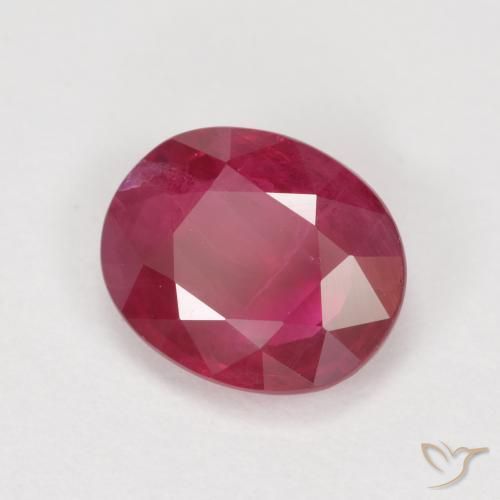 9,17 ctw natürlicher Tiefes rötliches Rosa Rubin, Oval, VS-SI