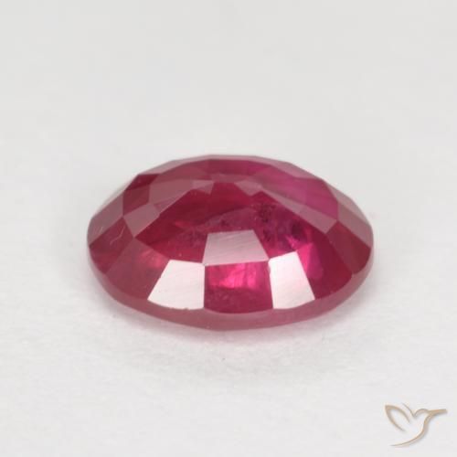 9,17 ctw natürlicher Tiefes rötliches Rosa Rubin, Oval, VS-SI