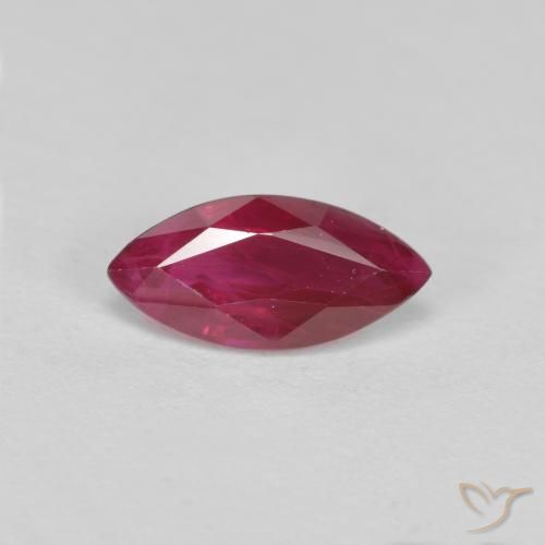 0.94ct Natürlicher Mittelrot Rubin, Marquise, VS-SI