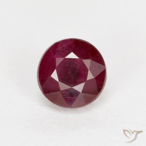 0.43ct Natürlicher Weinrot Rubin, Runden, SI