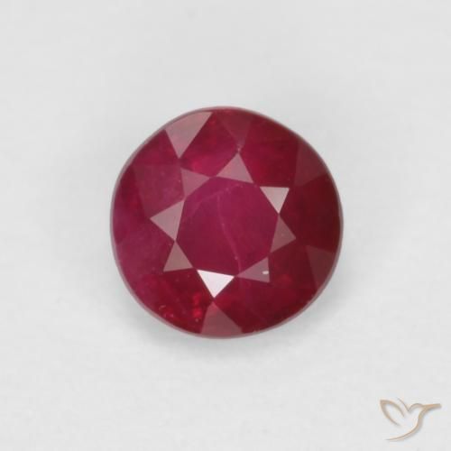 0.35ct Natürlicher Mittelrot Rubin, Runden, SI