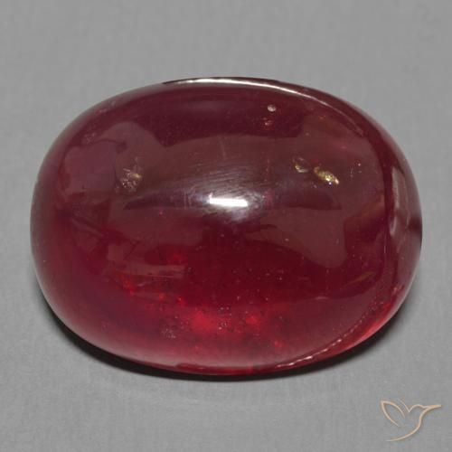 18.63ct Natürlicher dunkelrot Rubin, Oval, Lichtdurchlässig
