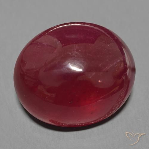 9,17 ctw natürlicher Weinrot Rubin, Oval, Lichtdurchlässig