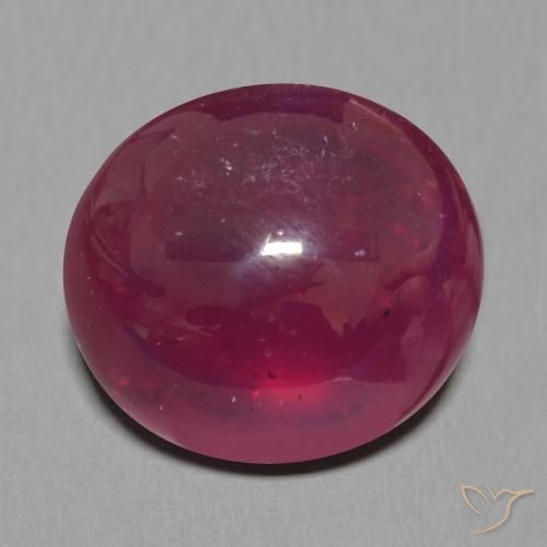 15.49ct Natürlicher Weinrot Rubin, Oval, Lichtdurchlässig