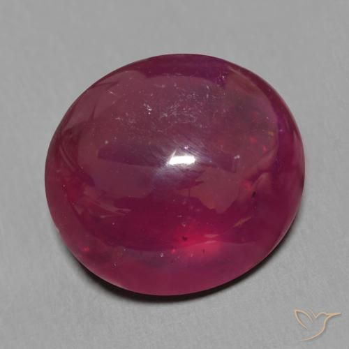 9,17 ctw natürlicher Weinrot Rubin, Oval, Lichtdurchlässig
