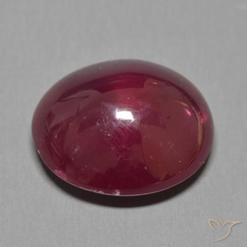 9,17 ctw natürlicher Weinrot Rubin, Oval, Lichtdurchlässig