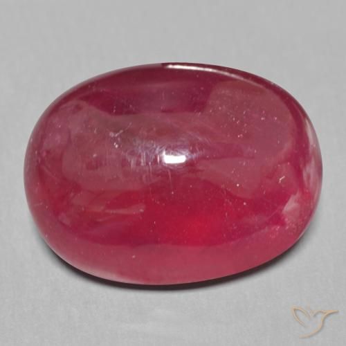 15.12ct Natürlicher tiefrot Rubin, Oval, Lichtdurchlässig