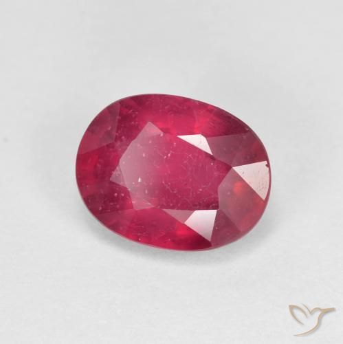 9,17 ctw natürlicher Mittelrot Rubin, Oval, VS