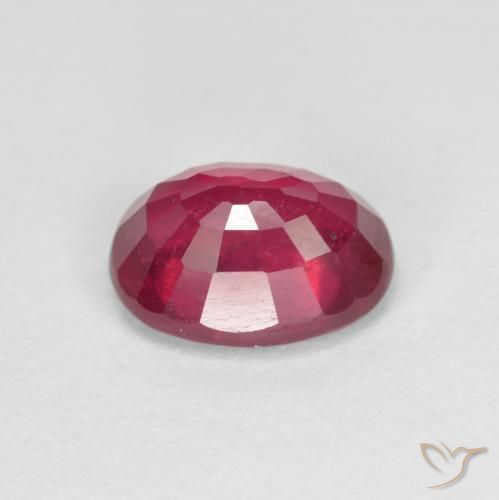 9,17 ctw natürlicher Mittelrot Rubin, Oval, VS