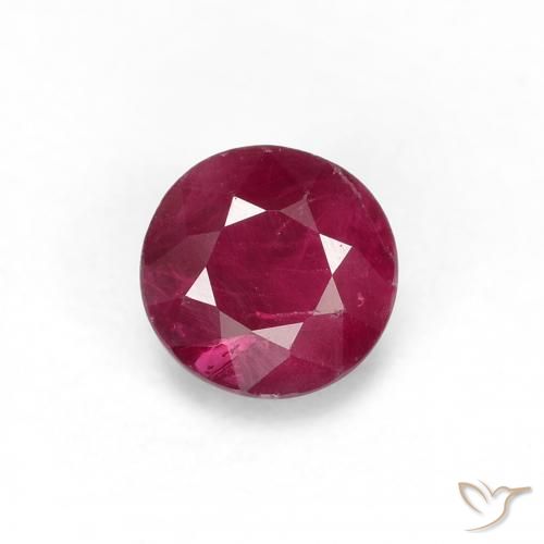 0.34ct Natürlicher Mittelrot Rubin, Runden, VS