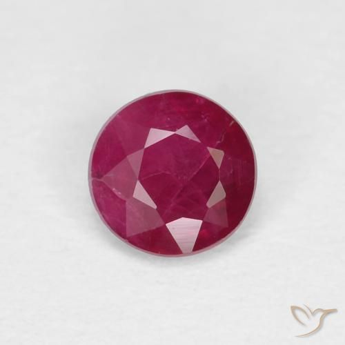 0.28ct Natürlicher Tiefes Weinrot Rubin, Runden, VS-SI