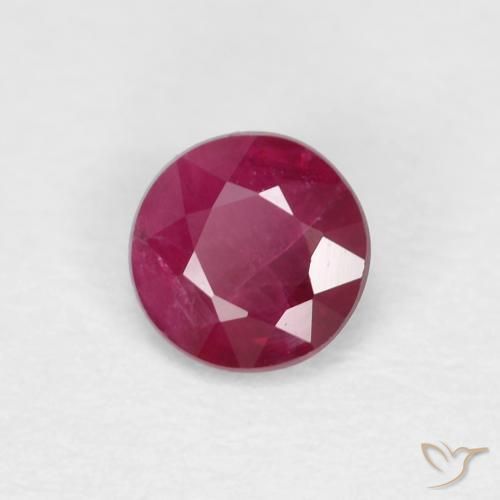 9,17 ctw natürlicher Tiefes Weinrot Rubin, Runden, VS-SI