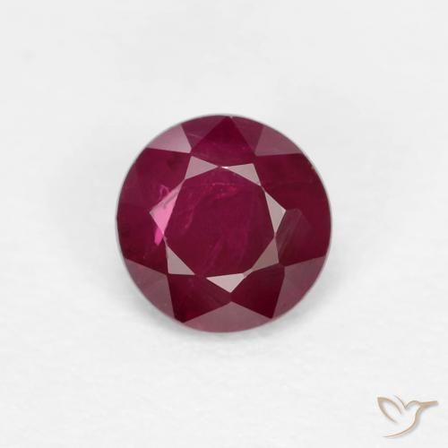 0.29ct Natürlicher tiefrot Rubin, Runden, VS-SI