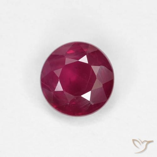0.29ct Natürlicher tiefrot Rubin, Runden, VS-SI