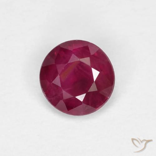 0.26ct Natürlicher Tiefes Weinrot Rubin, Runden, VS-SI