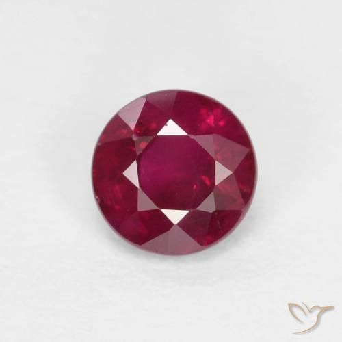 0.31ct Natürlicher dunkelrot Rubin, Runden, VS-SI