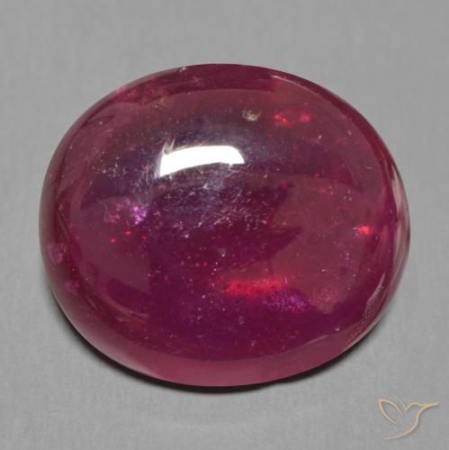 21.81ct Natürlicher tiefrot Rubin, Oval, Lichtdurchlässig