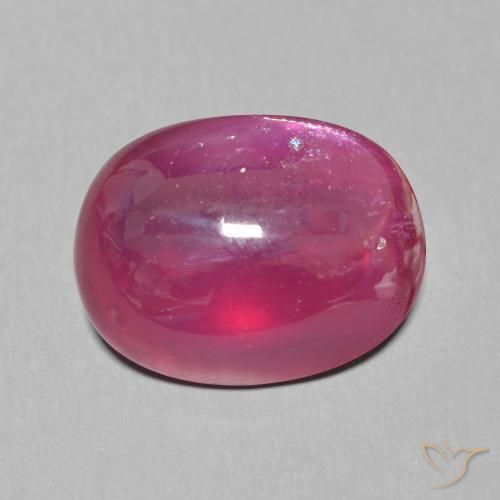 12.66ct Natürlicher Rosaig-rot Rubin, Oval, Lichtdurchlässig