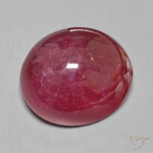 9,17 ctw natürlicher Tiefes Weinrot Rubin, Oval, Lichtdurchlässig