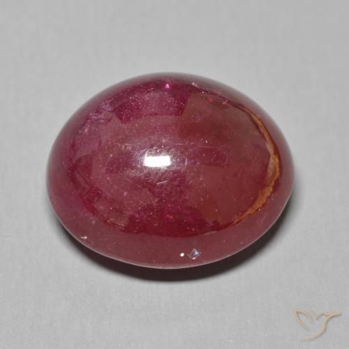 9,17 ctw natürlicher Tiefes Weinrot Rubin, Oval, Lichtdurchlässig