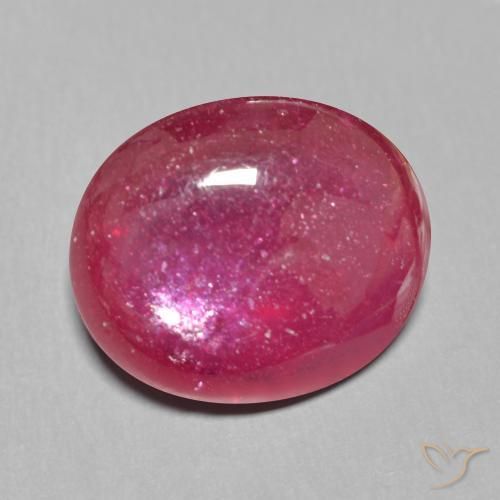 13.09ct Natürlicher dunkelrot Rubin, Oval, Lichtdurchlässig