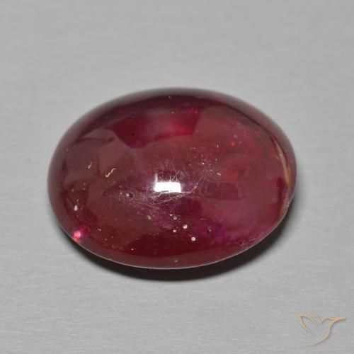 9,17 ctw natürlicher Tiefes Weinrot Rubin, Oval, Lichtdurchlässig