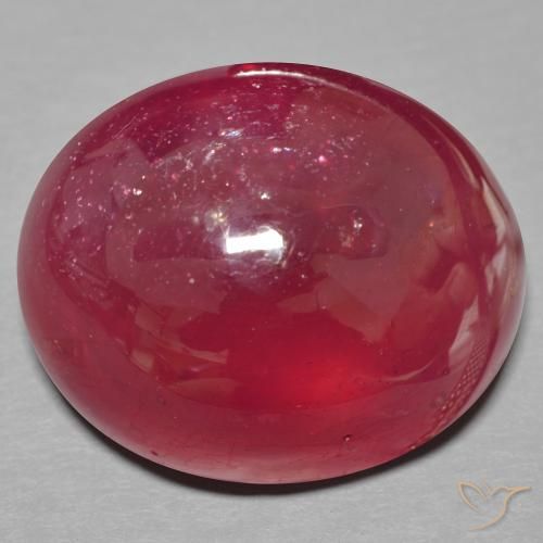 23.10ct Natürlicher dunkelrot Rubin, Oval, Lichtdurchlässig