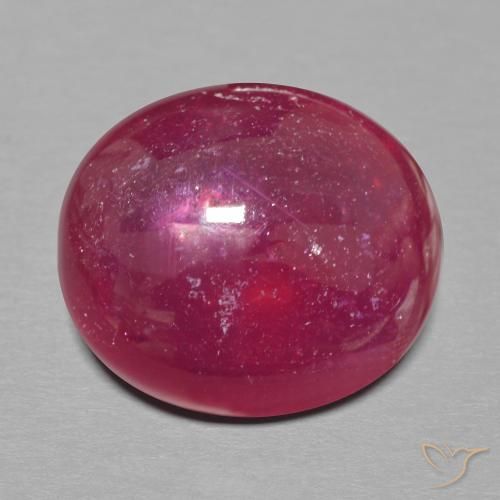 17.39ct Natürlicher dunkelrot Rubin, Oval, Lichtdurchlässig