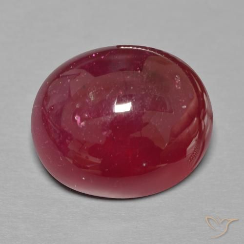 20.43ct Natürlicher tiefrot Rubin, Oval, Lichtdurchlässig