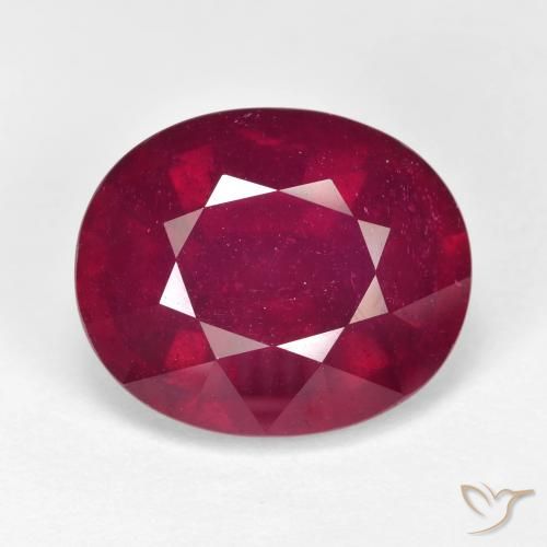 15.51ct Natürlicher tiefrot Rubin, Oval, VVS-VS