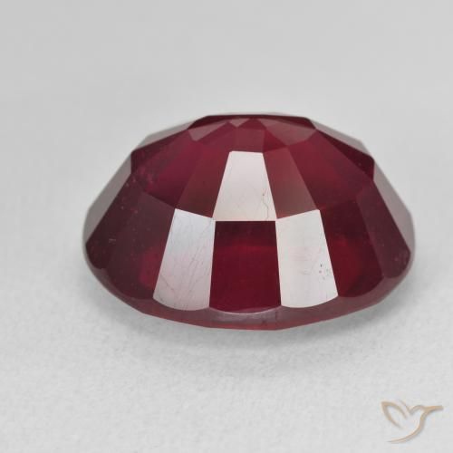 9,17 ctw natürlicher Weinrot Rubin, Oval, VVS-VS